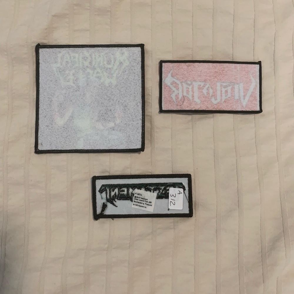 Municipal Waste band, Violator band, Testament band patches, Thrash metal - Picture 2 of 2